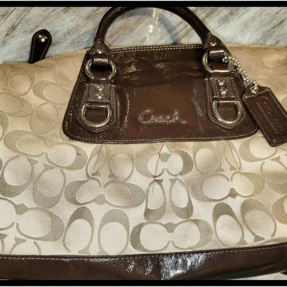 Coach Signature Ashley Satchel Handbag